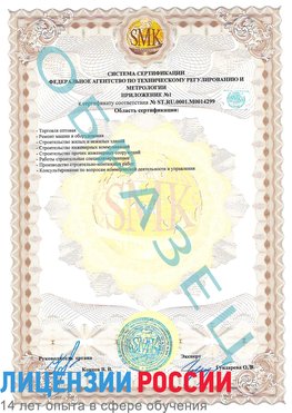 Образец сертификата соответствия (приложение) Адлер Сертификат ISO 14001